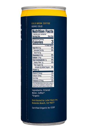 Later Days Coffee Co.: LaterDays-8oz-2021-ColdBrew-NitroBlast-Facts