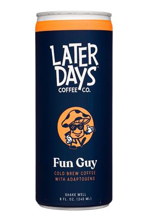 Later Days Coffee Co.: LaterDays-8oz-2021-ColdBrew-FunGuy-Front
