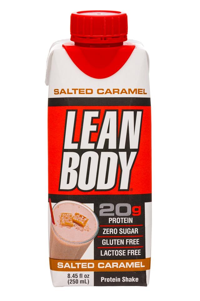 Lean Body: LeanBody-8oz-ProteinShake-SaltedCaramel-Front