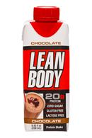 Lean Body: LeanBody-8oz-ProteinShake-Choc-Front