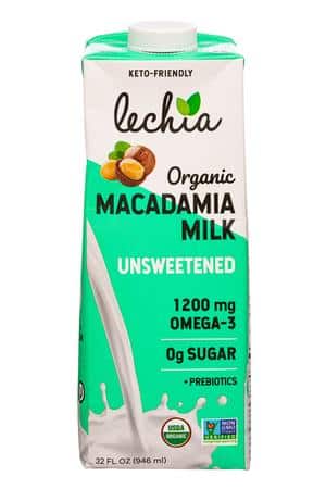 Lechia: Lechia-32oz-2022-MacadamiaMilk-Unsweet-Front