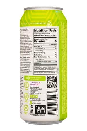 Legally Highest THC Seltzer: LegallyHighest-16oz-2023-THCSeltz-Lime-Facts