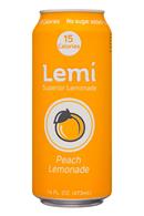 Lemi: Lemi-16oz-Lemonade-Peach-Front