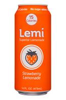 Lemi: Lemi-16oz-Lemonade-Strawb-Front