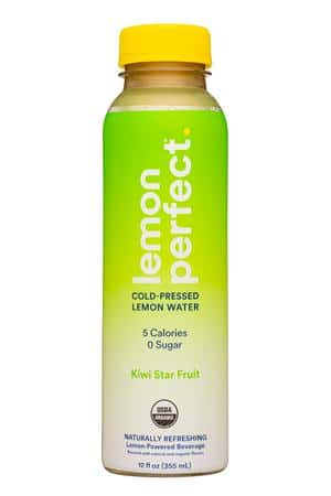 Lemon Perfect.: LemonPerfect-12oz-2022-LemonWater-KiwiStarFruit-Front