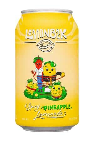 LemonBack: Lemonback-12oz-2023-SpicyLemonade-Pineapple-Front
