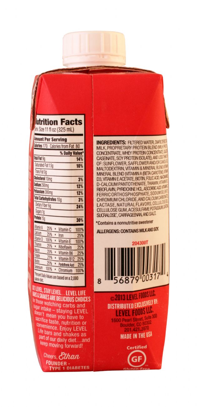 Level Life Protein Shake: Level Strawberry Facts