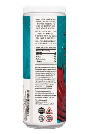Levia: Levia-12oz-2022-CannSeltz-DragonFruit-Facts