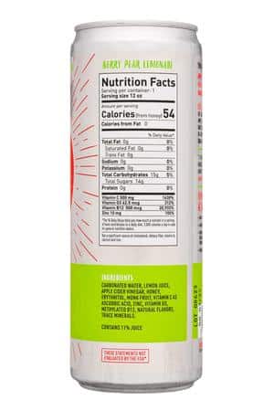 Life Cider: LifeCider-12oz-2023-ACVLemonade-BerryPear-Facts