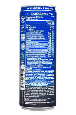 LIFEAID: LifeAid-12oz-2022-FitEnergyPlus-BlackberryPineapple-Facts