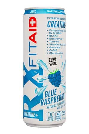 LIFEAID: LifeAid-12oz-2024-FitAid-ZeroSugar-BlueRas-Front