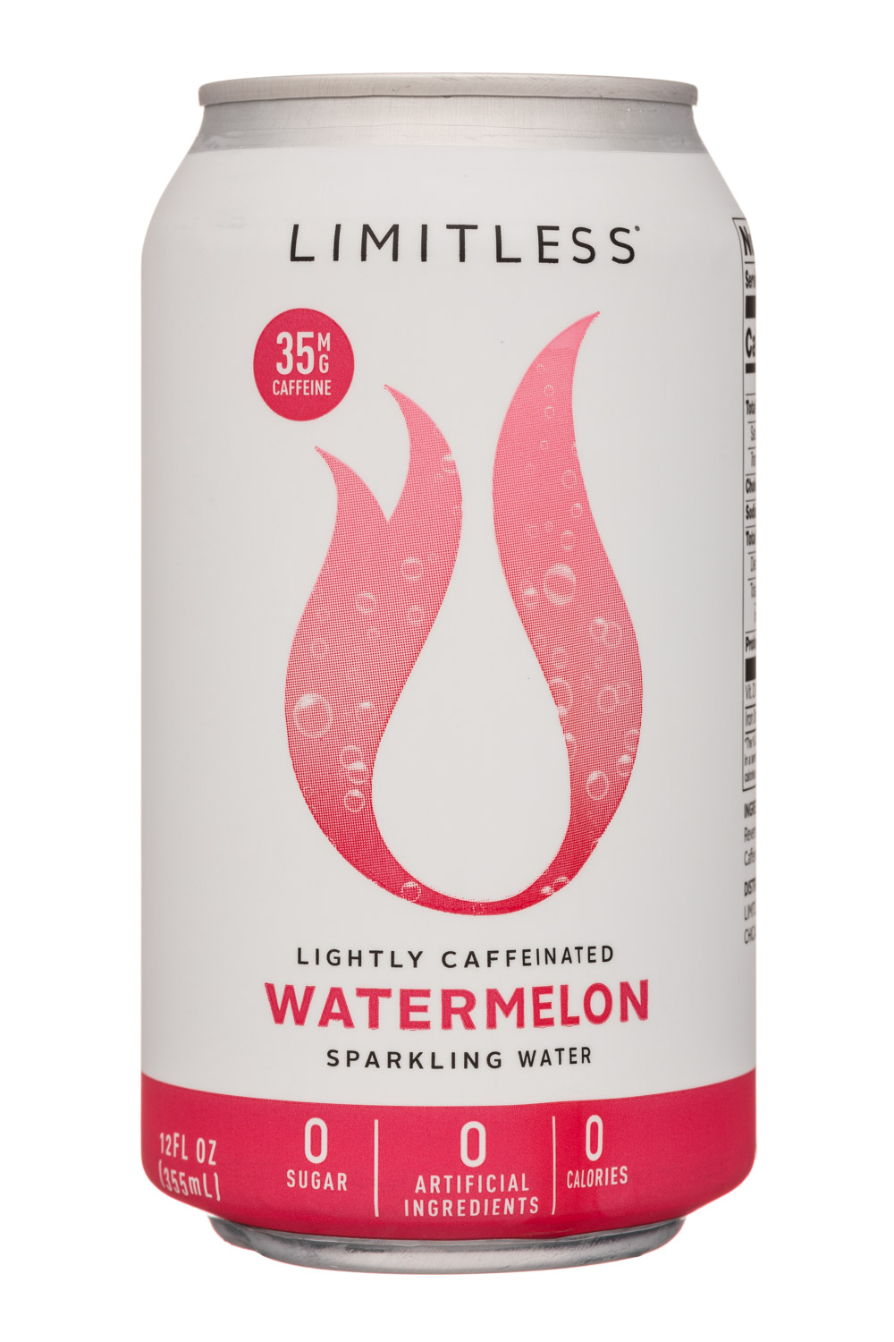 Limitless Coffee Sparkling Water: Limitless-12oz-CaffeinatedSparkling-Watermelon-Front