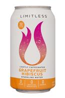 Limitless Coffee Sparkling Water: Limitless-12oz-CaffeinatedSparkling-GrapefruitHibiscus-Front