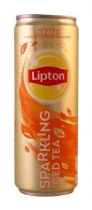 Lipton Sparkling Iced Tea: Lipton SparkPeach Front