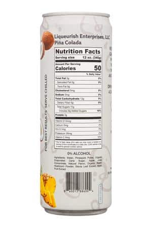 LiqueurISH: Liqueurish-12oz-2025-Mocktail-PinaColada-Facts