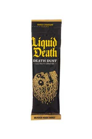 Liquid Death: LiquidDeath-12g-2024-DeathDust-MangoChainsaw-Front