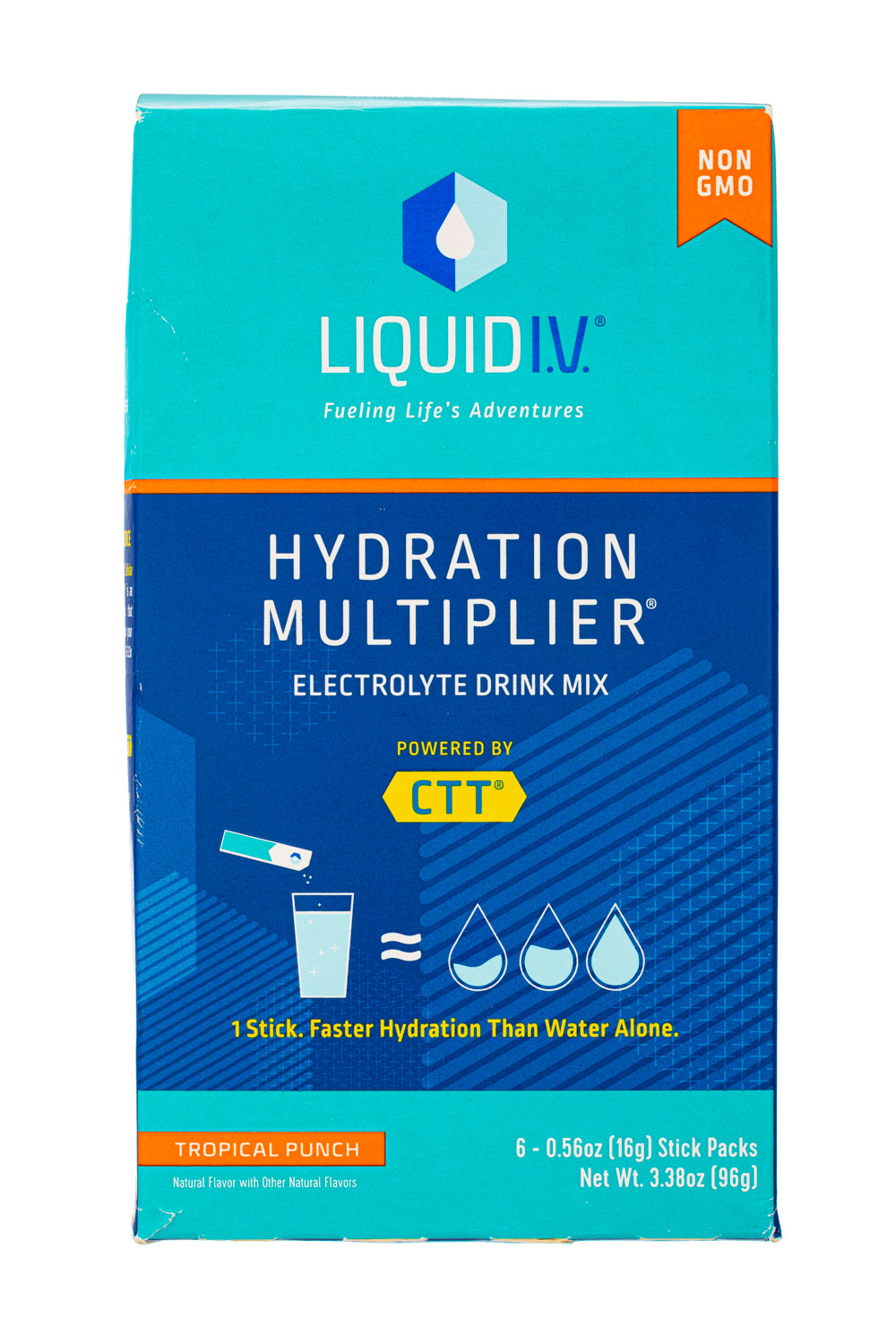 Liquid I.V.: LiquidIV-3oz-2023-Multiplier-TropicalPunch-Front