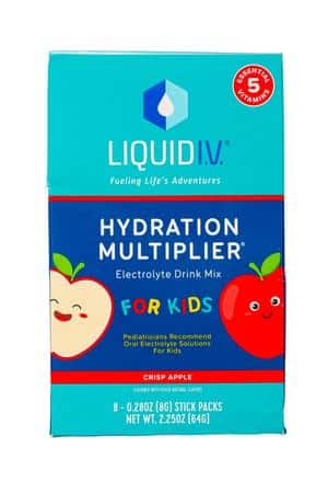 Liquid I.V.: LiquidIV-2oz-2023-MultiplierKids-CrispApple-Front