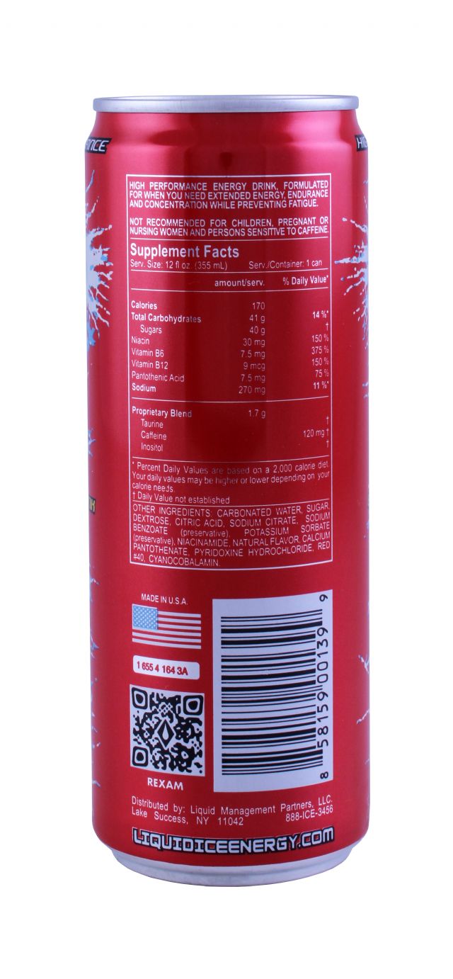 Liquid Ice: LiquidIce Red Facts