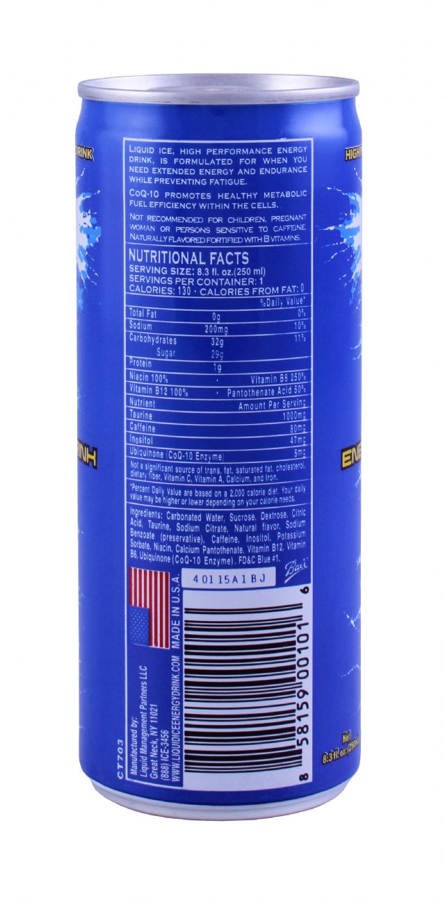 Liquid Ice: LiquidIce Energy sm Facts