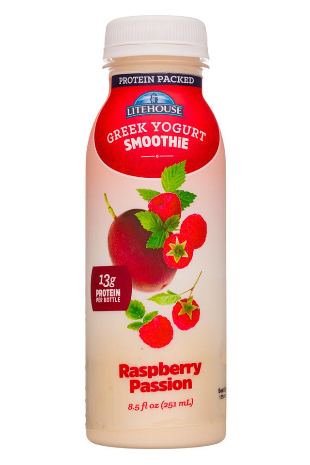 Litehouse: Litehouse-9oz-GreekYogurtSmoothie-RaspPassion-Front