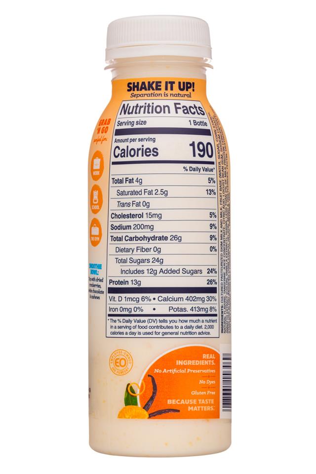 Litehouse: Litehouse-9oz-GreekYogurtSmoothie-TangerineVanilla-Facts