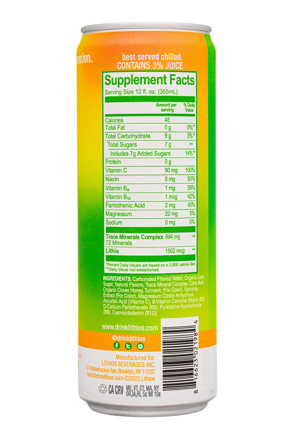 Lithios: Lithios-12oz-2024-MineralSeltzer-ElectricLime-Facts