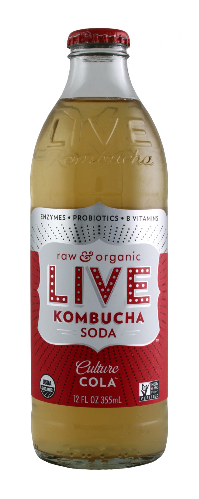 LIVE Kombucha: Live CultureCola Front