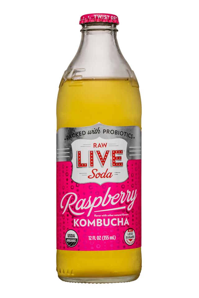 LIVE Kombucha: Live-RawSoda-12oz-Kombucha-Raspberry-Front