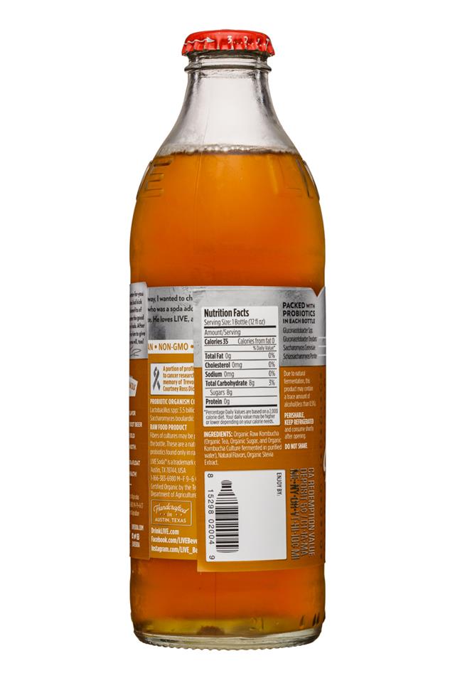 LIVE Kombucha: Live-RawSoda-12oz-Kombucha-RootBeer-Facts