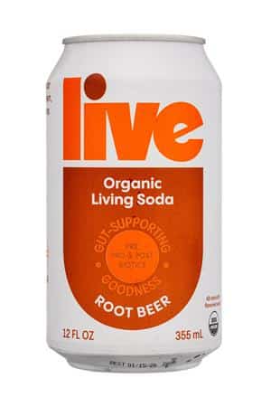 LIVE Kombucha: Live-12oz-2025-OGLivingSoda-RootBeer-Front