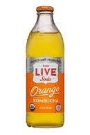 LIVE Kombucha: Live-RawSoda-12oz-Kombucha-Orange-Front