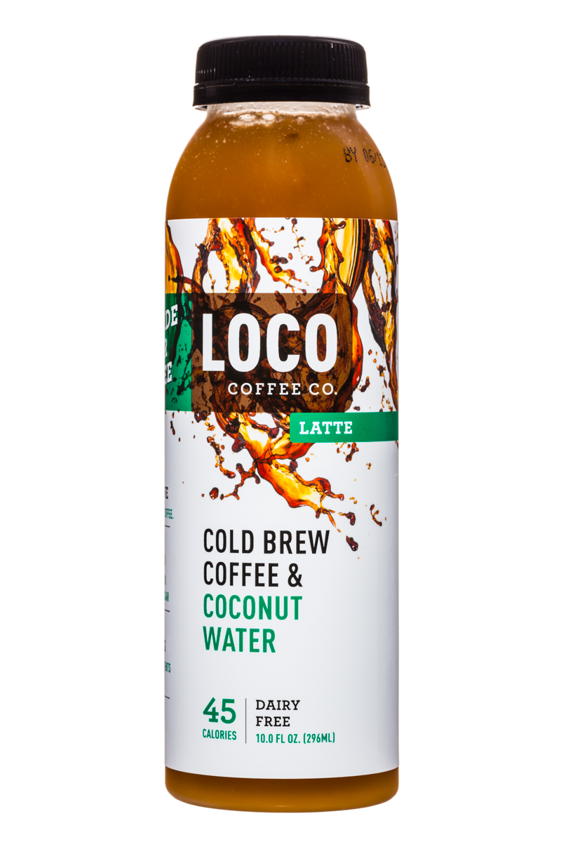 Loco Coco: LocoCoffee-CoconutWater-ColdBrew-10oz-Latte-Front