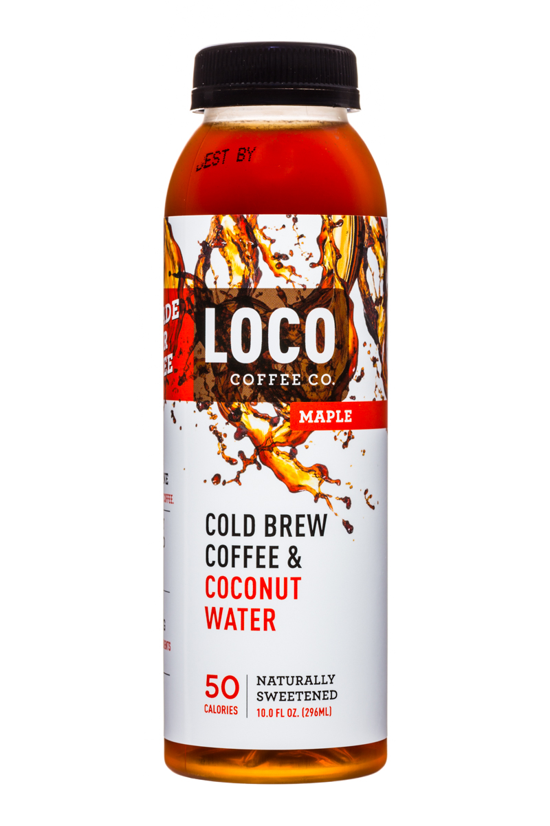 Loco Coco: LocoCoffee-CoconutWater-ColdBrew-10oz-Maple-Front