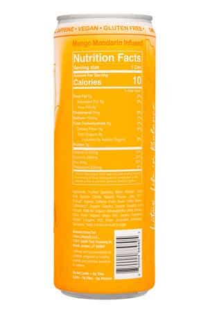 Lotus Energy Drinks: Lotus-12oz-2025-Orange-Facts