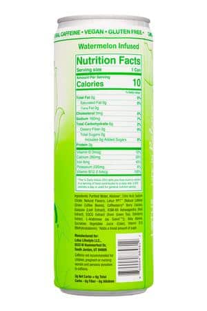 Lotus Energy Drinks: Lotus-12oz-2025-Green-Facts