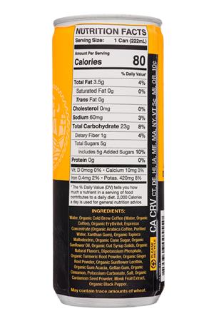 Lucky Jack Cold Brew Coffee: LuckyJack-8oz-2021-NitroOatLatte-GoldenMilk-Facts