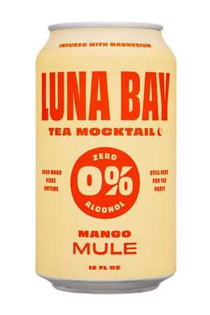 LUNA BAY BOOCH: LunaBay-12oz-2023-TeaMocktail-MangoMule-Front