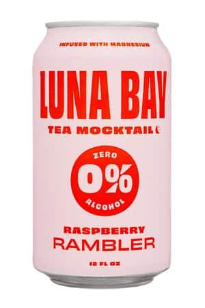 LUNA BAY BOOCH: LunaBay-12oz-2023-TeaMocktail-RaspRambler-Front