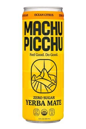 Machu Picchu: MachuPiccu-12oz-2023-ZeroSugar-YerbaMate-OceanCitrus-Front