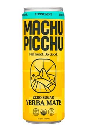 Machu Picchu: MachuPiccu-12oz-2023-ZeroSugar-YerbaMate-AlpineMint-Front