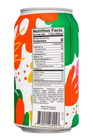 Mad Vine: MadVine-12oz-2021-DietSoda-YuzuLemonUp-Facts