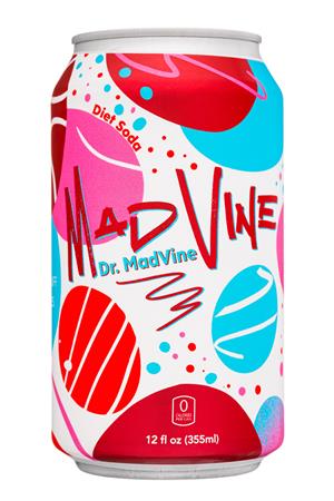 Mad Vine: MadVine-12oz-2021-DietSoda-DrMadVine-Front