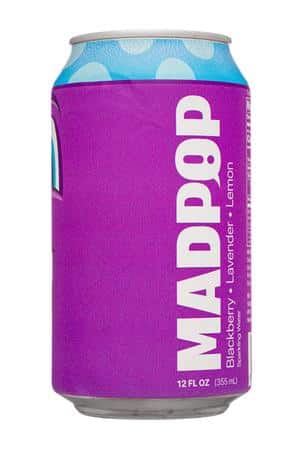 MADPOP: Madpop-12oz-2025-Sparkling-BlackberryLavenderLemon-Front