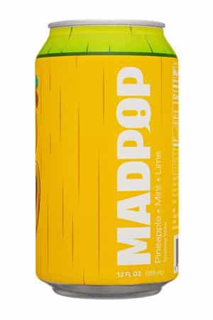 MADPOP: Madpop-12oz-2025-Sparkling-PineappleMintLime-Front