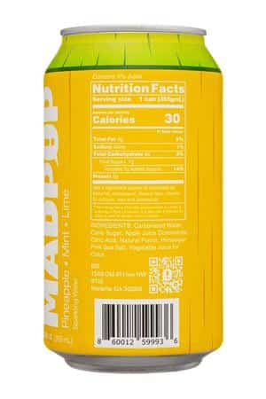 MADPOP: Madpop-12oz-2025-Sparkling-PineappleMintLime-Facts