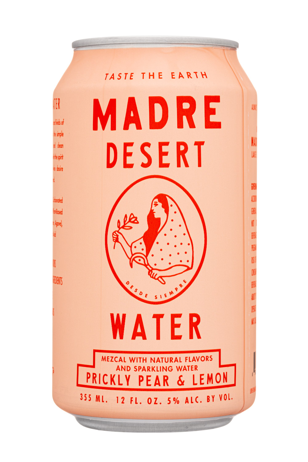 Madre Mezcal: Madre-12oz-2022-DesertWater-PricklyPearLemon