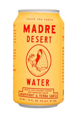 Madre Mezcal: Madre-12oz-2022-DesertWater-GrapefruitYerbaSanta