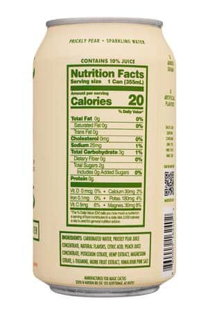 Magic Cactus: MagicCactus-12oz-2024-SparklingCactusWater-SpicedPeach-Facts
