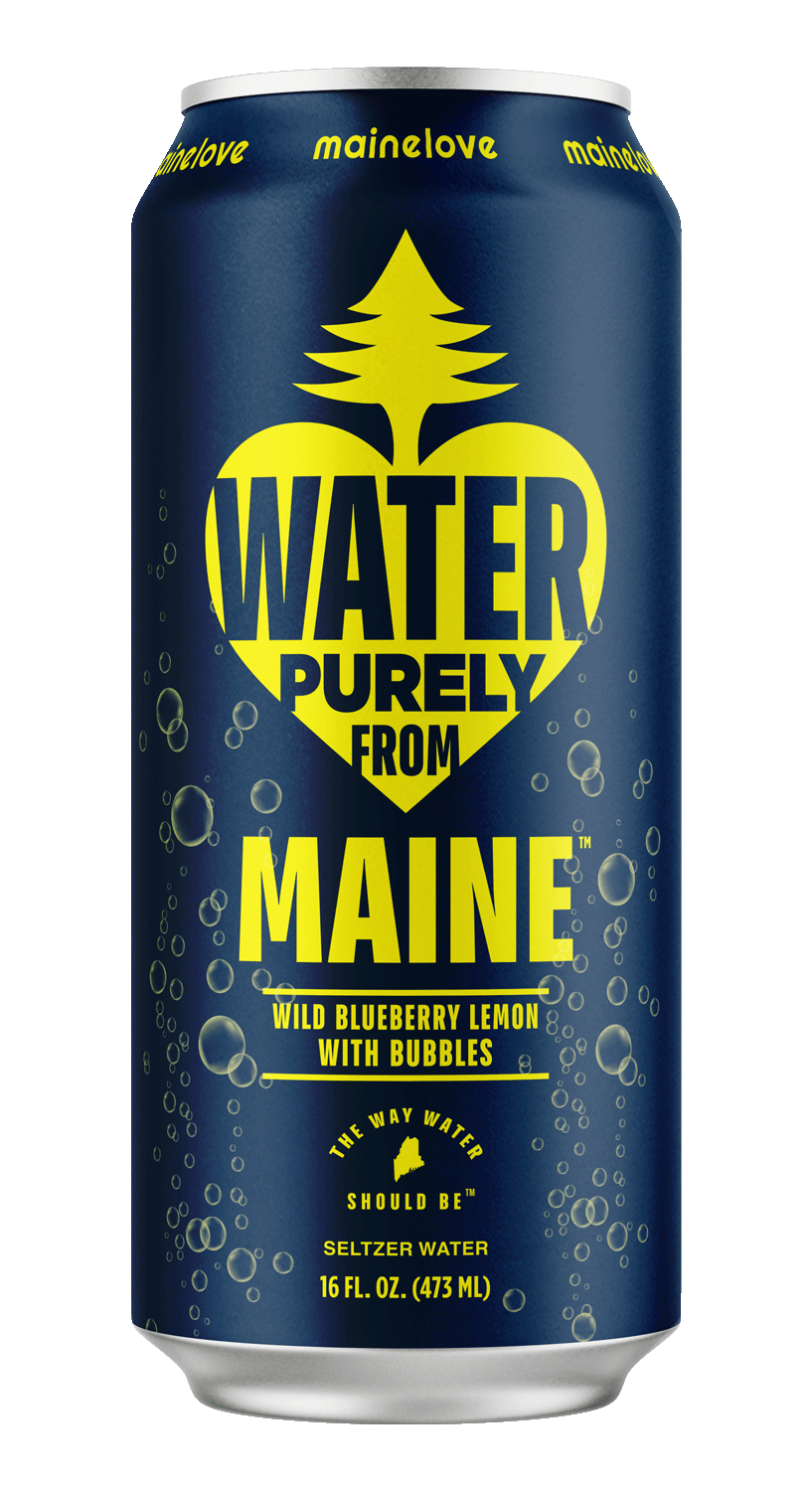 Water Purely From Maine Wild Blueberry Lemon with Bubbles